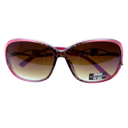 Mi Amore UV protection Shatter resistant Polycarbonate Sport-Sunglasses Pink & Gold-Tone