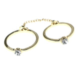 Mi Amore Finger Midi Rings Crystal Multiple-Ring-Set Gold-Tone Sizes 2 3 5 8
