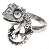 Mi Amore Getco Crystal Sized-Ring Silver-Tone Size 7.00