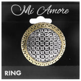 Mi Amore Sized-Ring Silver-Tone/Gold-Tone Size 7.00