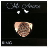 Mi Amore Crystal Sized-Ring Rose-Gold-Tone Size 8.00