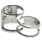 Mi Amore Stackable Multiple-Ring-Set Silver-Tone Size 9.00