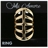Mi Amore Sized-Ring Gold-Tone Size 7.00