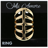 Mi Amore Sized-Ring Gold-Tone Size 8.00