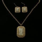 MIXIT Gift Boxed Necklace-Earring-Set Gold-Tone/Silver-Tone