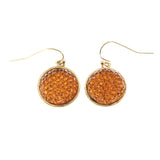 Mixit Gift Boxed Necklace-Earring-Set Bronze-Tone/Orange