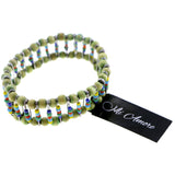 Mi Amore Stretch-Bracelet Green/Multicolor