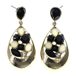 Mi Amore Drop-Dangle-Earrings Gold-Tone/Black