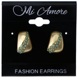 Mi Amore Stud-Earrings Gold-Tone/Green