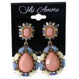 Mi Amore Drop-Dangle-Earrings Pink/Blue