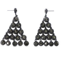 Mi Amore Drop-Dangle-Earrings Black