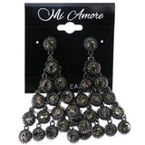 Mi Amore Drop-Dangle-Earrings Black