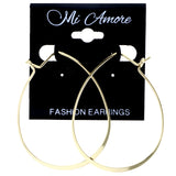 Mi Amore Classic Teardrop Hoop-Earrings Gold-Tone