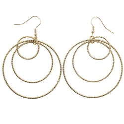 Mi Amore Dangle-Earrings Gold-Tone