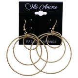 Mi Amore Dangle-Earrings Gold-Tone