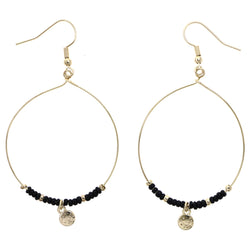 Mi Amore Boho Dangle-Earrings Gold-Tone/Black