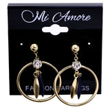 Mi Amore Drop-Dangle-Earrings Gold-Tone/Blue