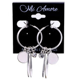 Mi Amore Hoop-Earrings Silver-Tone