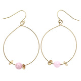 Mi Amore Dangle-Earrings Gold-Tone/Pink