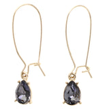 Mi Amore Dangle-Earrings Black/Gold-Tone