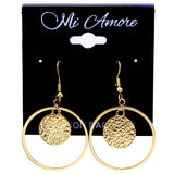 Mi Amore Dangle-Earrings Gold-Tone