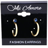 Mi Amore Dangle-Earrings Gold-Tone/Blue