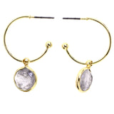 Mi Amore Dangle-Earrings Gold-Tone/Gray