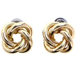 Mi Amore Knot Post-Earrings Gold-Tone