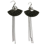 Mi Amore Dangle-Earrings Black/Dark-Silver