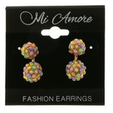 Mi Amore Post-Earrings Gold-Tone/Multicolor