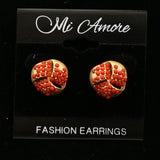 Mi Amore Post-Earrings Gold-Tone/Orange