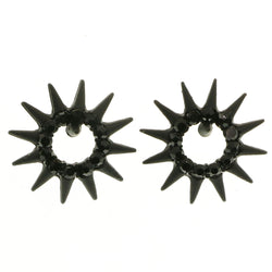 Mi Amore Spikes Post-Earrings Black