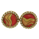 Mi Amore Post-Earrings Gold-Tone/Pink