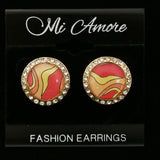 Mi Amore Post-Earrings Gold-Tone/Pink