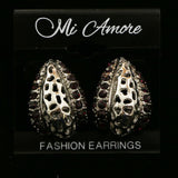 Mi Amore Dangle-Earrings Silver-Tone/Purple