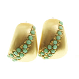 Mi Amore Post-Earrings Gold-Tone/Green