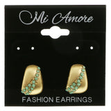 Mi Amore Post-Earrings Gold-Tone/Green