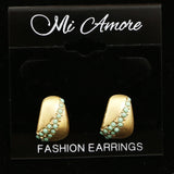 Mi Amore Post-Earrings Gold-Tone/Green