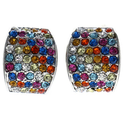 Mi Amore Stud-Earrings Multicolor/Silver-Tone