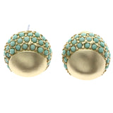 Mi Amore Stud-Earrings Gold-Tone/Green