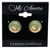 Mi Amore Stud-Earrings Gold-Tone/Green