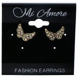 Mi Amore Angel Wings Stud-Earrings Gold-Tone/Silver-Tone