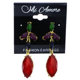 Mi Amore Drop-Dangle-Earrings Multicolor/Gold-Tone