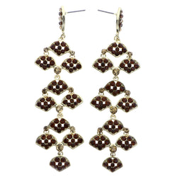 Mi Amore Drop-Dangle-Earrings Gold-Tone/Orange