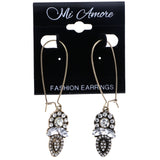 Mi Amore Antiqued Dangle-Earrings Gold-Tone/Silver-Tone