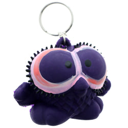 Mi Amore Squeeky Owl Split-Ring-Keychain Purple & Pink