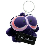 Mi Amore Squeeky Owl Split-Ring-Keychain Purple & Pink