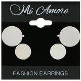 Mi Amore Multiple-Earring-Set Silver-Tone