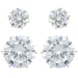 Mi Amore Multiple-Earring-Set Silver-Tone