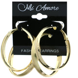 Mi Amore Multiple-Earring-Set Gold-Tone